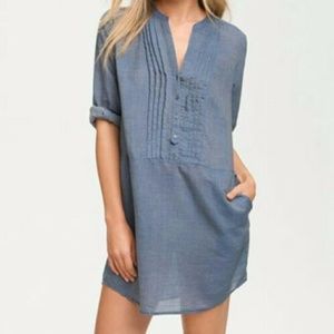 Joie Bishop chambray tunic dress size small